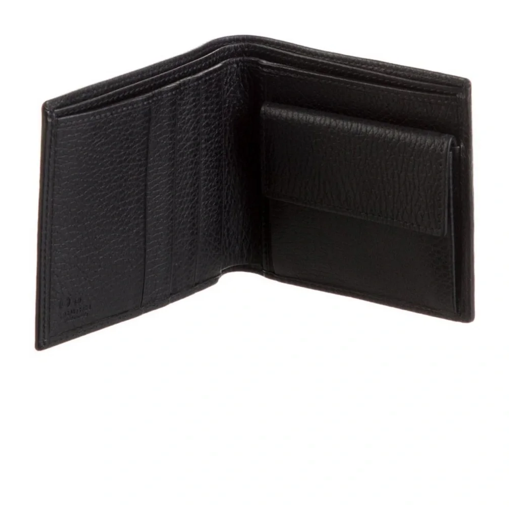 Gucci Unisex Diamanté Canvas and Leather Bifold Wallet